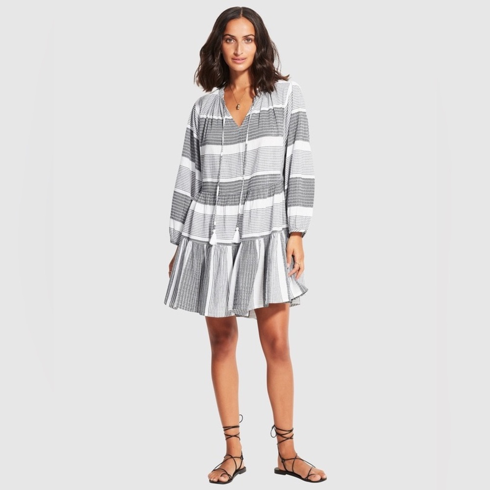 Seafolly - Jacquard Dress - Black | S/M